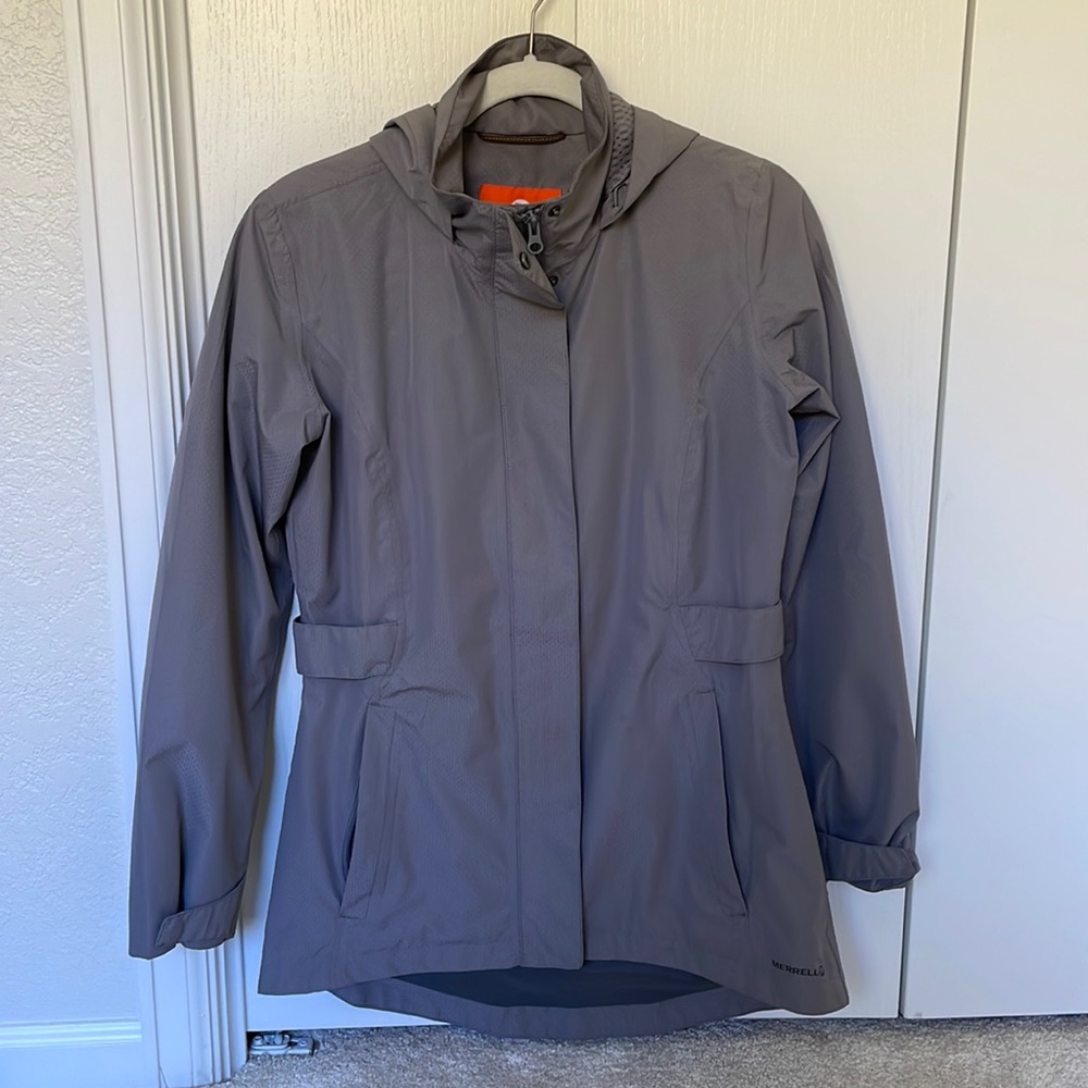 Merrill SelectXDry Gray Light Hooded Raincoat- Size S